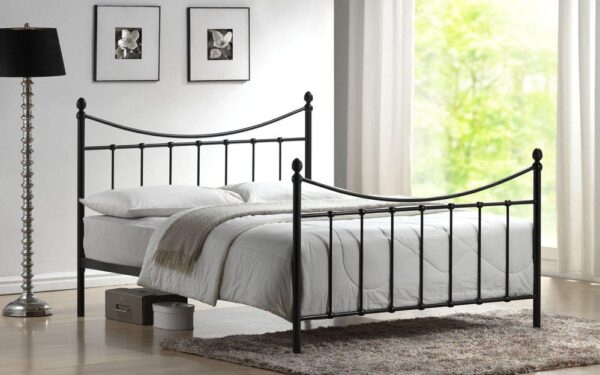 Time Living Alderley Metal Bed Frame, Double, Black