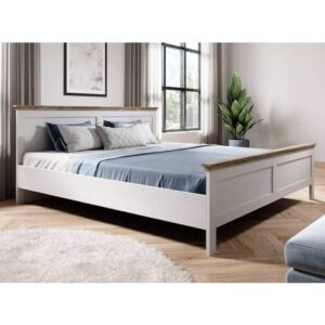 Eilat Wooden King Size Bed In Abisko Ash