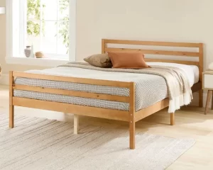 Aspire Alpine Solid Wood Natural Varnished Wooden Bed frame