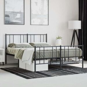 Devlin Metal King Size Bed In Black