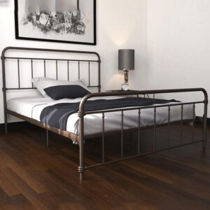 Wallach Metal King Size Bed In Bronze