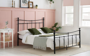 Birlea Emily Metal Bed Frame, Small Double, Cream