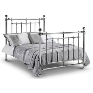 Eliot Metal Double Bed In Chrome