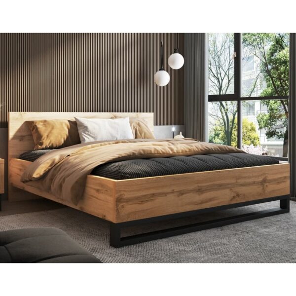 Hamburg Wooden Super King Size Bed In Wotan Oak