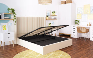 Novo Victoria Fabric Ottoman Bed Frame, Double